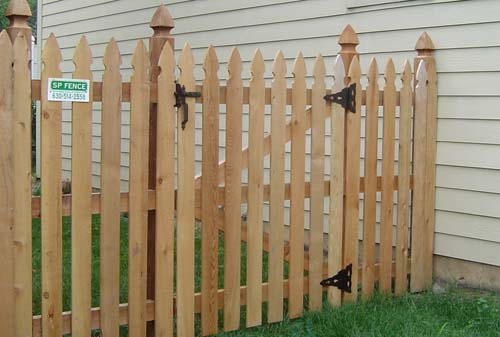 Gothic wood fence